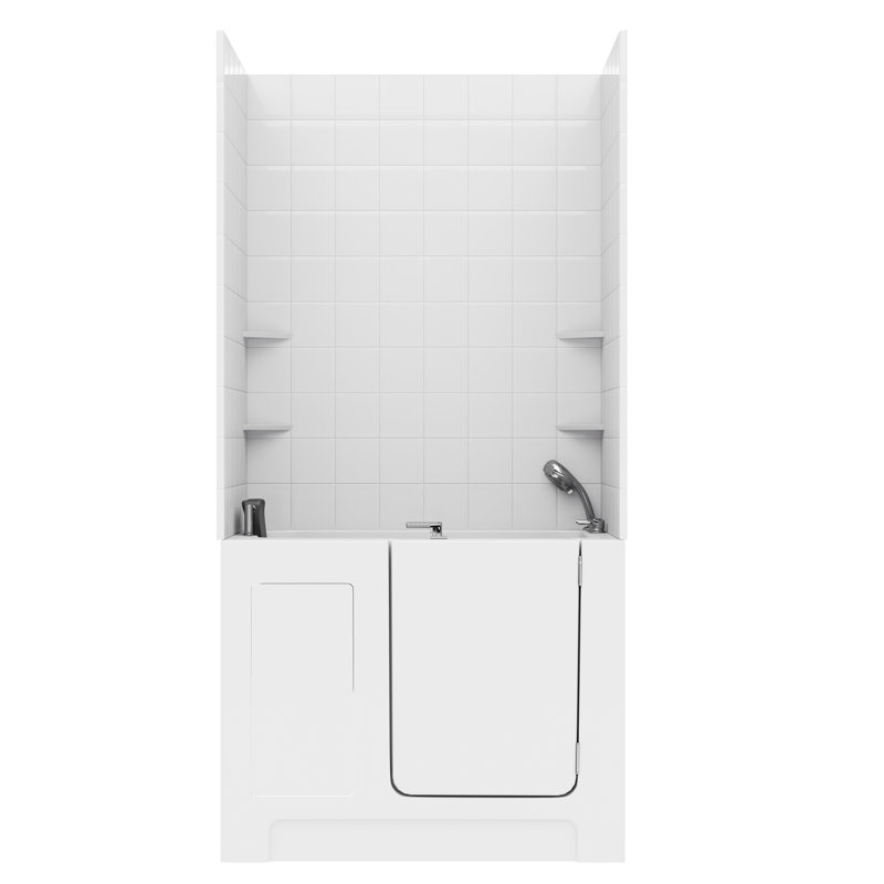 Telluride 47" x 27" Walk in Soaking Bathtub, Left