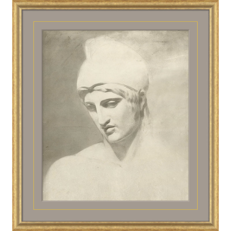 Bust Detail of Greek Soldier - Single Picture Frame Graphic Art