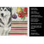 Torchon gris et blanc Malamute Alaskan-322069896