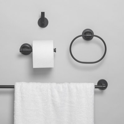 GlideRite Avalon Collection 4-Piece Bathroom Hardware Set - 9024-KIT-RD