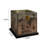 Small Silver Paint Simple Solid Wood Accent Trunk