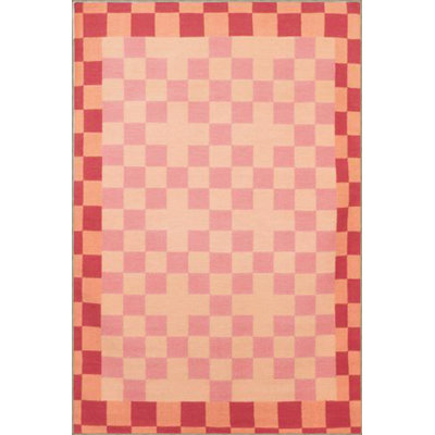 Multicolor Checkered and Pastel Painted Pattern Decorative Rug