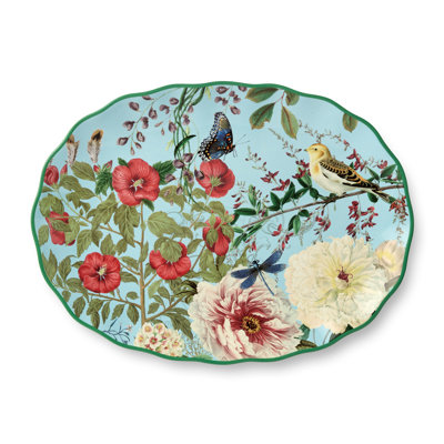 Flora Oval Platter 14" x 10"