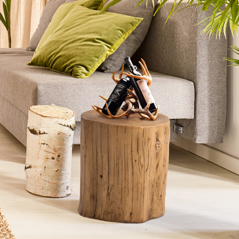 Cordale Concrete Top End Table, Light Oak