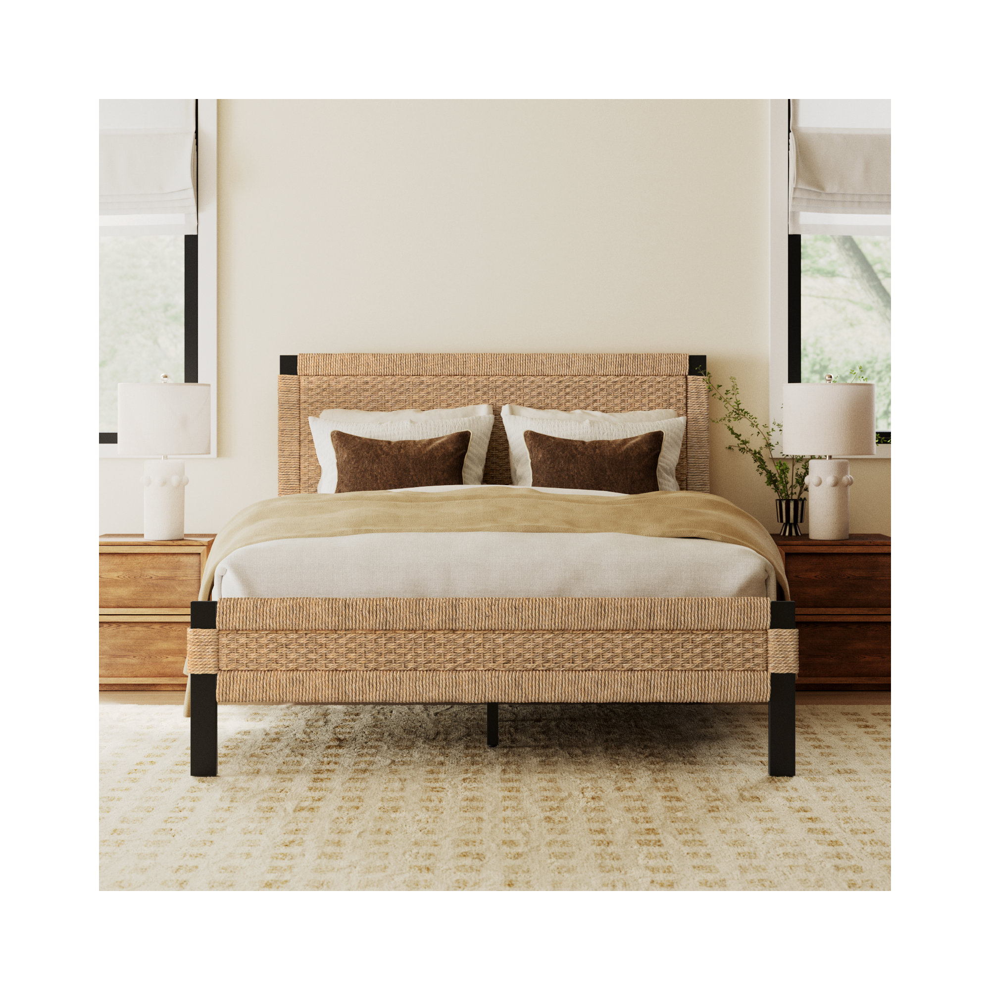 Natalie Low Profile Standard Bed, King