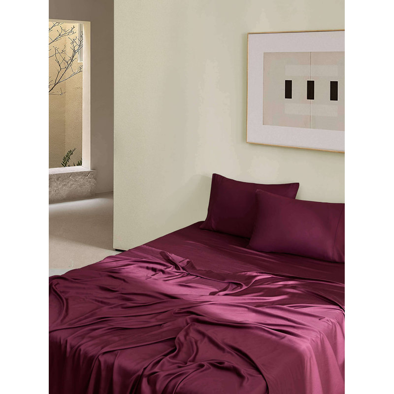 Natural Premium Bamboo Pillowcase Set, Fig, King Pillowcase Pack