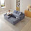 Canapé modulaire de 109 po, canapé modulaire Cloud avec assise profonde, canapé modulaire en L moderne avec méridienne et canapé rembourré pour salon, sans assemblage