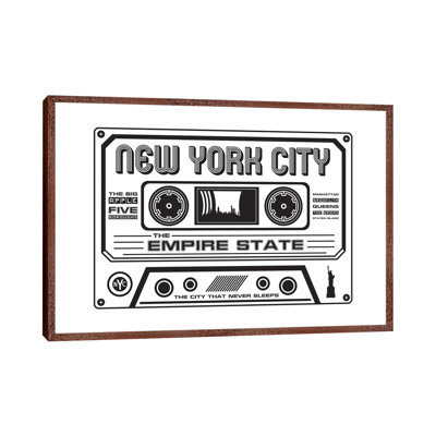 New York City Cassette 1 Piece Wall Art on Canvas