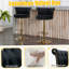 Chaise de bar rotative à hauteur réglable en un clic, dossier fabriqué à la main et coussin moelleux pour la cuisine, la salle à manger et le café-2040502840