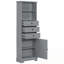 Grande armoire de rangement avec 3 tiroirs et tablettes réglables-453788462