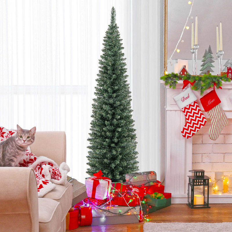 Arbre de Noël artificiel éclairé, H 6 pi