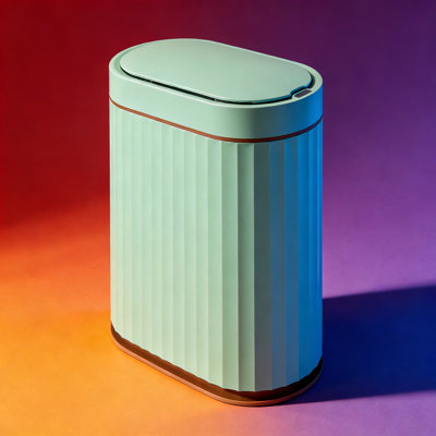 Automatic Sensor Trash Can With Waterproof Design, Smart Motion-Activated Lid, Slim Wastebasket For Bathroom, Kitchen, And Office
