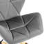 Chaise de bureau pivotante en velours Alec-208481610