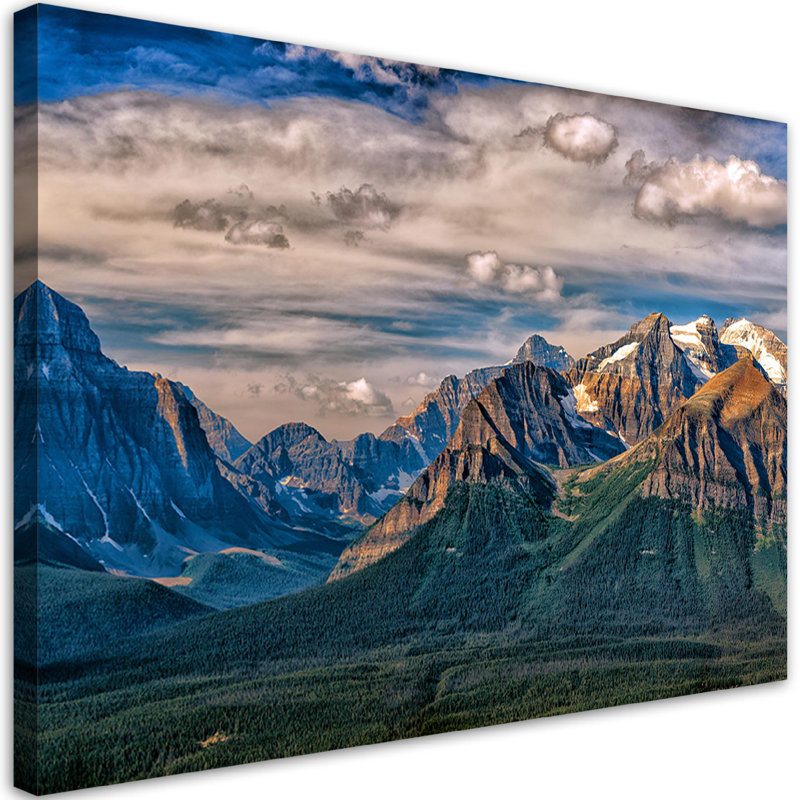 Mountain Landscape Nature - Wrapped Canvas Print, 80cm H x 120cm W
