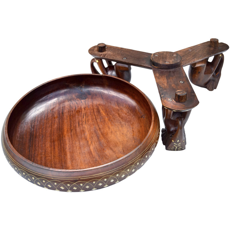 Solid Wood Decorative Bowl
