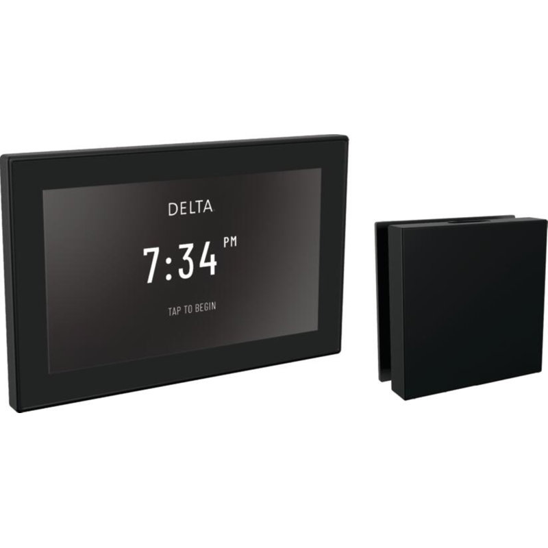 Delta SteamScape Deluxe Square Digital Steam Shower Kit Matte Black, Steam Shower System Kit, Matte Black 5CH-550L-BL (Generator Not Included)