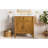 30-Inch Walnut Bathroom Vanity: Seashell Resin Sink, Flip-Up Storage & Soft-Close Doors