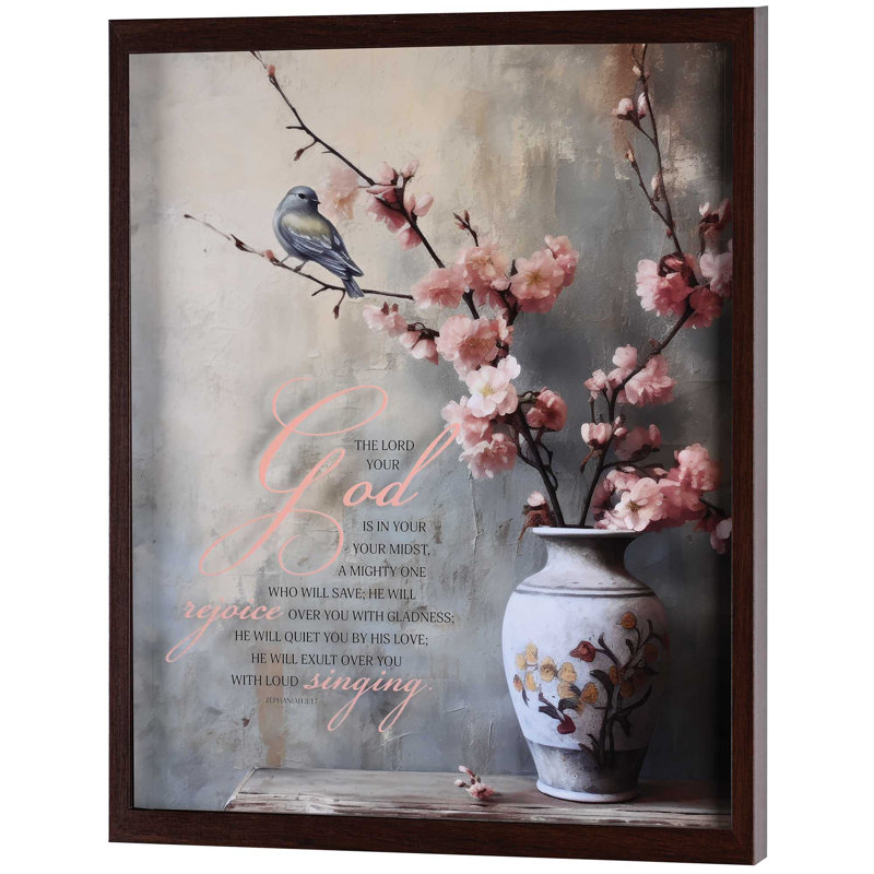 Art mural encadré «The Lord Your God» 16 x 20