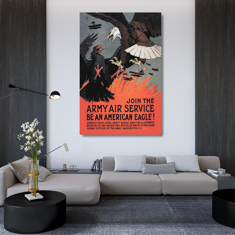 Alcott Hill Bull, Charles Livingston Gallery Canvas Art WWI Join the