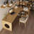 Burlywood L-Shaped Solid Wood desks-629525758-629525744