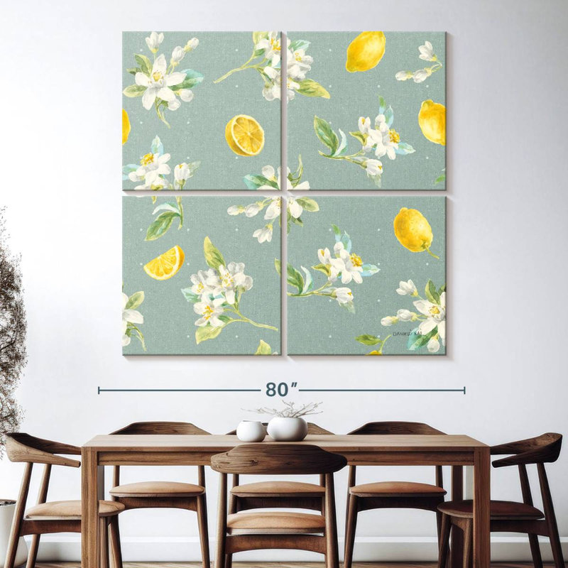 Yarlin Floursack Lemon Pattern II, 74" H x 74" W