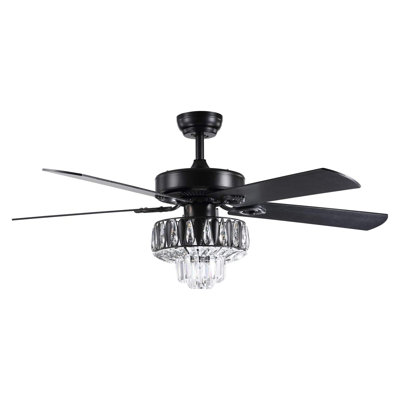 Ventilateur de plafond 52 po avec lumières DEL Eichen