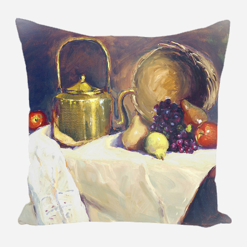 Coussin décoratif décoratif en lin Housse et insert de coussin carré en lin, 13 po x 13 po