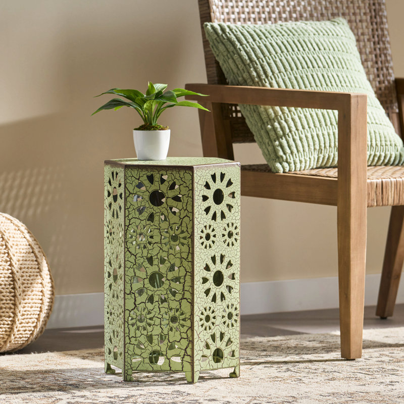 Table d'appoint 12 "pour patio, Vert