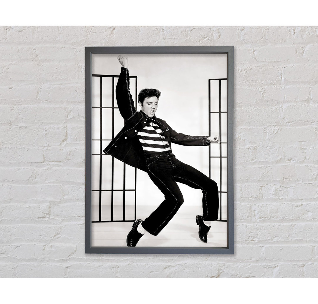 Elvis Jail House Rock B N W - Druck