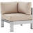 Shore Aluminum/ Canvas Fabric Outdoor Patio Armchair-23593050