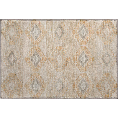 Premium Machine Washable Xamiera AMF1857 Aztec Rug
