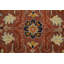 Tapis orange en laine orange transitionnel Oushak 6 x 9