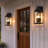 4-light Outdoor Wall Light With Matte-black Lantern & Clear Glass-971578517
