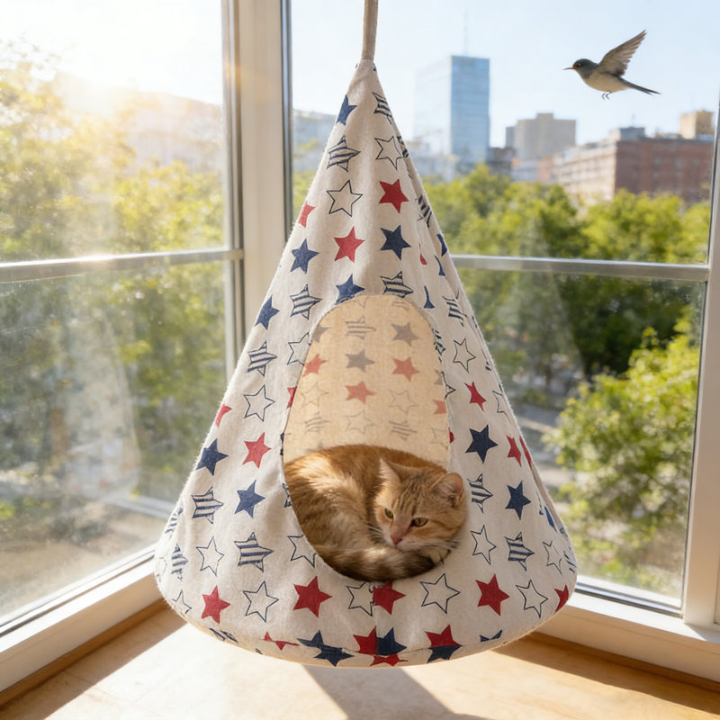 Nid confortable pour animal de compagnie, lit hamac pour chat respirant