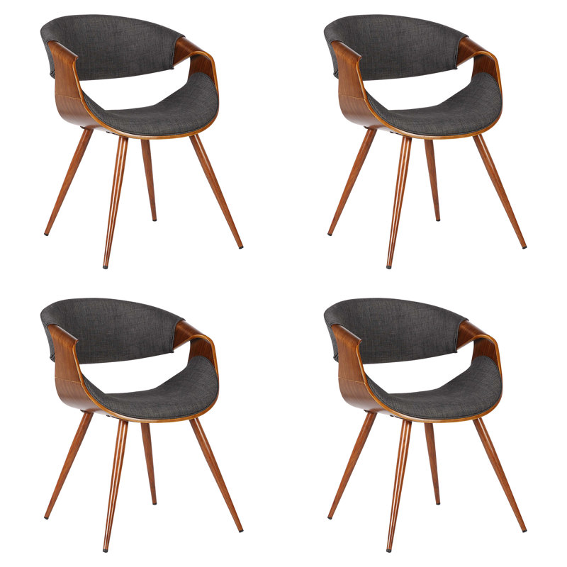 Chaise de salle à manger Butterfly, Gris anthracite, 4