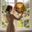 Panneau de vitrail 12 "H Sun Desert-2023319653