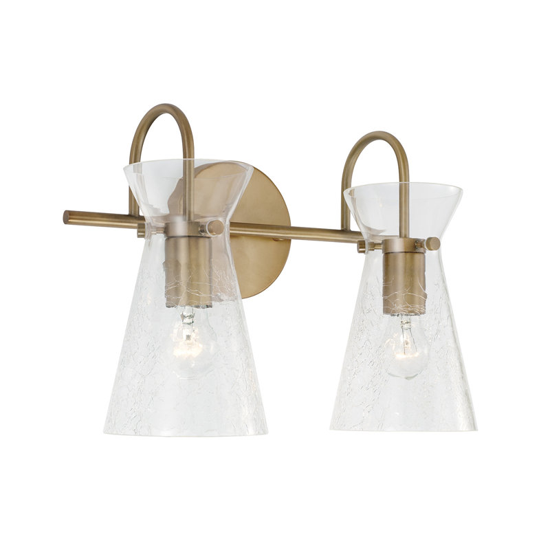 Mila 2 - Light Dimmable Vanity Light, Aged Brass