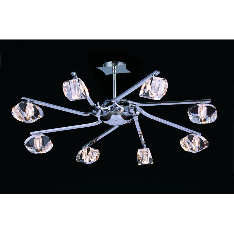 Plafonnier semi-encastré 8 lumières Barham
