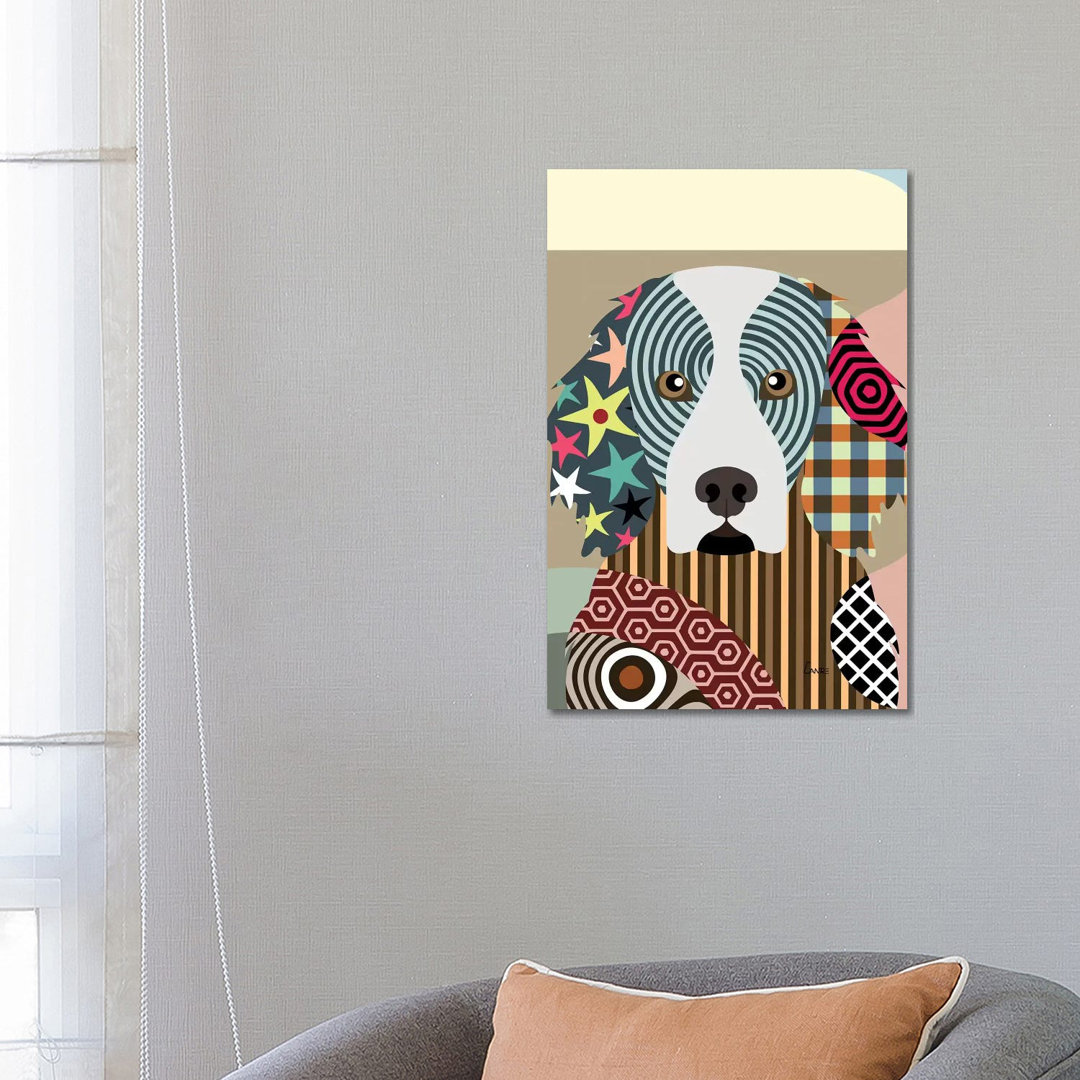 Gordon Setter by Lanre Studio - Wrapped Canvas Print