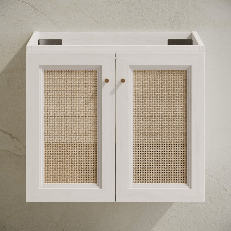 Meuble-lavabo mural 24 po en chêne blanc Classe