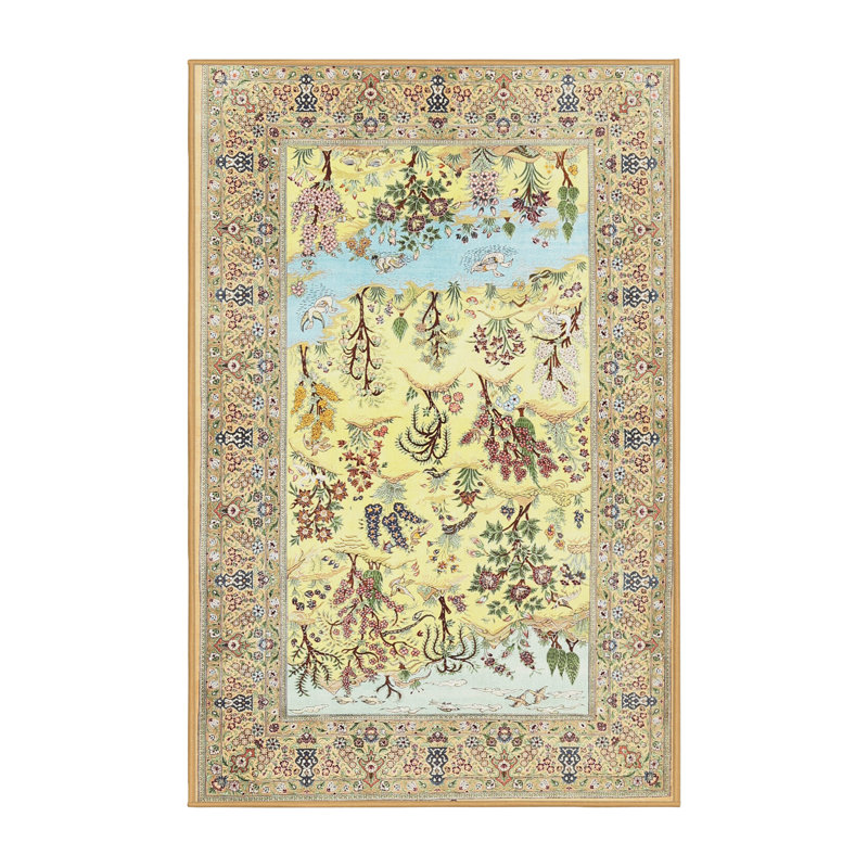 Floral Indoor Rug, Rectangle 2' x 5'