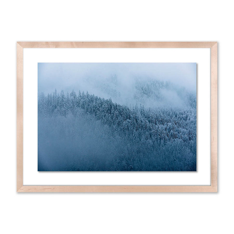 Winter Trees II Print by Michael Schauer, Black, 18" H x 24" W x 1.5" D