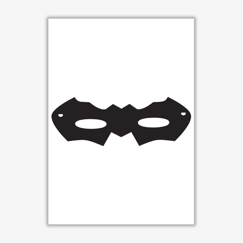 Superhero Mask - Painting, No Frame, 42 cm H x 30 cm W x 1 cm D