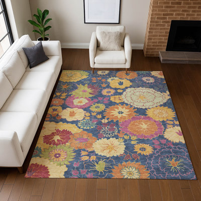 Tapis floral lavable à la machine de qualité supérieure Mayfield