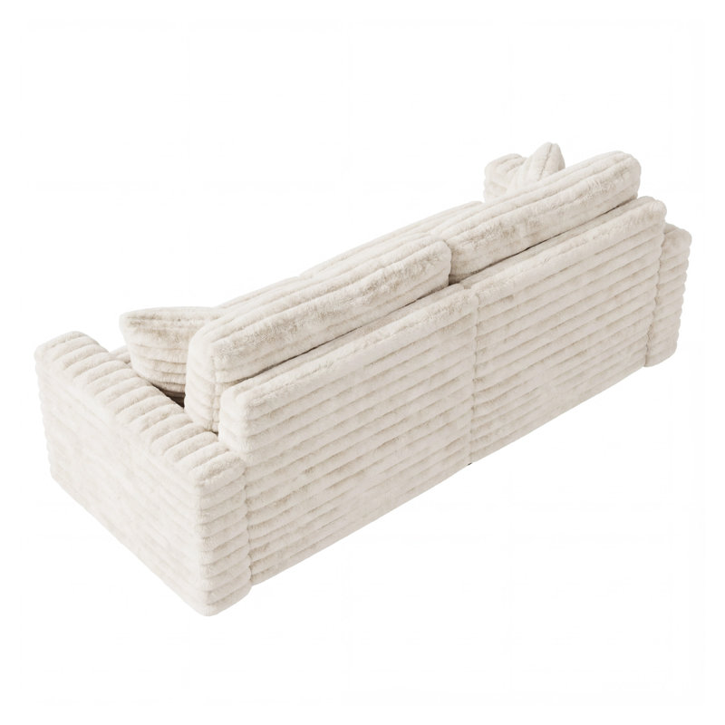Causeuse rembourrée Square, Beige