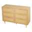 Commode d'appoint en bois avec 6 tiroirs