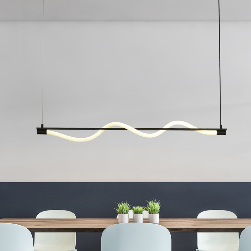 1 - Light Powder Coated Matt LED Pendant