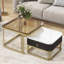 Table basse gigogne avec tiroir