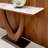 Modern simple sintered stone console table.-1353805700