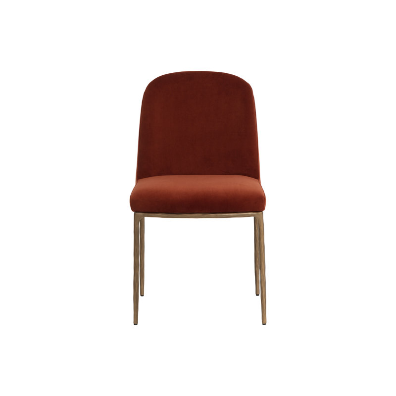 Nestor Upholstered Dining Chair, Meg Rust